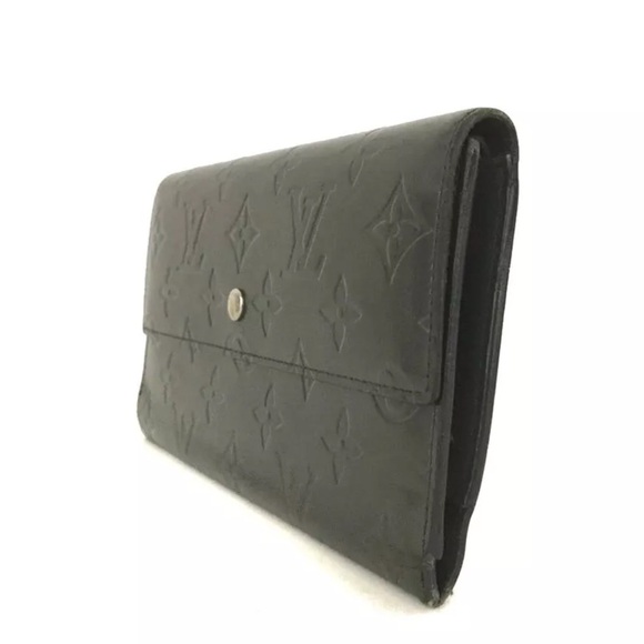 Authentic Louis Vuitton Monogram Mat Porte Tresor International Long Wallet - Picture 3 of 15